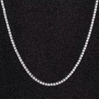16ct Round Lab Grown Diamond Women s Tennis Necklace 14k White Gold Plated 18 