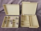 Two Vintage Singer Sewing Plastic Boxes For Parts misc