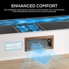 Aitecac 4    X 10    Exhaust Fan Thermostat Control Lcd Quiet Register Booster Fan