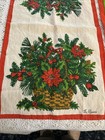 2 Vintage Fallani   Cohn 100  Linen Tea Towels Christmas Theme 28 X 15