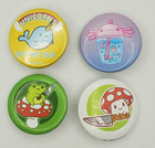 Lot Of 4 Modern Pop Culture Pinback Buttons By Attaboy And Whatever