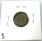 1881 3 Cent Nickel  Vf