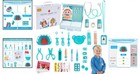 Kids Dentist Play Set 30-piece Toy With Oversized Teeth   Dental Tools