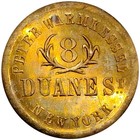  1860 s  New York Ny-630-bz-1b  r-6  P Warmkessel Civil War Token Saloon