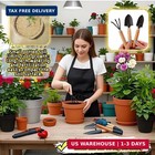 3-piece Mini Garden Tool Set  Indoor Plant Care Kit With Wood Handle  Black Iron