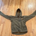 M First Lite Catalyst Soft Shell Hunting Jacket Hooded Olive Men   s Great Shape