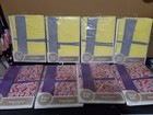 Set Of 8 Diaper Stackers By Trend Labs - Talulu Purple Red   Yellow Gingham Dot