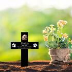 Personalized Pet Memorial Cross Acrylic Plaque Stake  Dog Loss Grave Marker