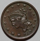 1840 Braided Hair Liberty Head Large Cent  n-5  - Us 1c Copper Coin