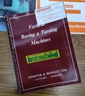 Webster   Bennett England Boring Turning Metal Working Machine Catalog Brochures