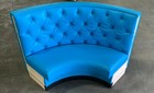 Restaurant Full Circle Booth -upholstered Diamond Tufted 36 h  42 h 48 h
