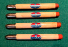 Vintage 1960s Lot Of 4-amoco Advertising Bullet Pencils  Crop-mate Fertilizers