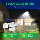 333 Led Solar Wall Light Outdoor Garden Waterproof Motion Sensor Security Lamp