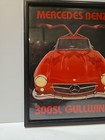 Vintage Red Mercedes Benz 300sl Gullwing Framed Poster 8x10 