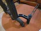 Antique Cast Iron Andirons Vintage Fireplace
