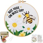  Embroidery Kits For Beginners cross Stitch Kit For Adults diy Bee Flowers