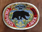 Large 2001 Anchor California Lager Beer Embroidered Patch 5  X 3 5  Steam Sign