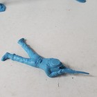 Vintage Marx Captain Gallant French Infantry Soldiers Lot 9 Figures Light Blue