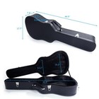 New Glarry 41  Folk Guitar Hardshell Carrying Case Acoustic Guitar