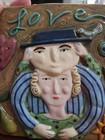 Laurie Eisenhardt Decorative Ceramic Wall Tile Love Couple Heart Tree Sunflower 