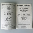 Count Dracula Playbill 1978 Farley Granger Paper Mill Playhouse Millburn Nj