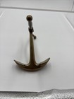 Vintage Brass Boat Anchor Paperweight  6     Excellent Condition Navy Marines