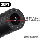 Evil Energy 3 8 Fuel Hose Line Push Lock Sae 30r7 Nbr 20ft 300psi 3 8inch 