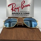 Ray Ban B l Usa Nos Blue Mirrored Gold Hexagon Style 3 Nos New