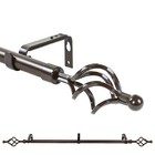 1  Birdcage Adjustable Single Drapery Curtain Rod 28   -48  48 -84  84 -120 