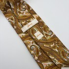Brioni Silk Tie With Brown Paisley Pattern