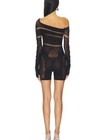 Poster Girl Ivy Black Rhinestone Heart Cutout Stretch Romper One Size Nwot