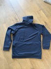 Adidas Blue Fleece Hooded Pullover Hoodie Men L Cotton Blend Jg8147