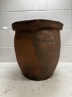 Antique 19th Century Large John Bell Redware Pottery Crock Waynesboro Pa Penn