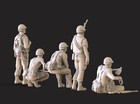 Vietnam War Us Soldiers Diorama Set Of 5 3d Resin Printed Usa Made