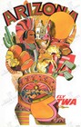 Vintage Arizona Twa Travel Poster David Klein 1965 Wall Art Print Retro