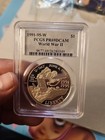 1991-95-w World War Ii Commemorative Silver Dollar Pr69dcam Pcgs Blue Label 