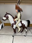 Vintage Marx Geronimo And Storm Cloud The Pinto Horse   Accessories Johnny West