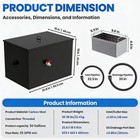 50lbs Commercial Under Sink Grease Trap 25gpm Grease Interceptor For Restaurant