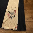Open Arms Butterfly Graphic A-line Mini Skirt Black Tan Lettuce Edge Small