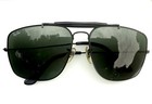 62 Mm Large Vintage Rayban Black Explorer Sunglasses Bausch   Lomb G-15