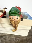 Pixie Elf Candy Cane Stocking Holders Hallmark 1984 Old Rare Vintage Set Of 2
