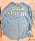 Disney Cruise Lines Spirit Jersey Blue Rash Guard 50 Spf Swim Top Shirt Xl