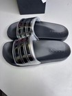 Adidas Adilette Shower Slides - Core Black silver Metallic Size 8 Mens