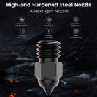 Creality 3d Printer High-end Hardened Steel Nozzle Kit 0 25mm 0 4mm 0 6mm 0 8mm