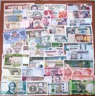 Lots 100 Different Countries World Banknotes Foreign Paper Money Unc Collections