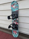Used Burton Space 115cm Jr Snowboard W  New 5th Element Jr Bindings - Excellent 