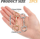 2pcs Horse Bit Buckle Double Silk Scarf Buckle Ring d Ring Snaffle Bit Buckles F