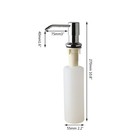 Kitchen Bathroom Sink Liquid Soap Dispenser Chrome Stainless Steel Pump Bottle