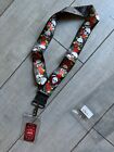 Hard Rock Skull Paisley Lanyard W  2 Pins  Skull   Guitar Vip Rocker New W  Tags