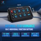 8 Gang Switch Panel Car Marine Boat Power Led Light Bar Touch Button Control Box